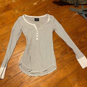 Black and white striped long sleeve